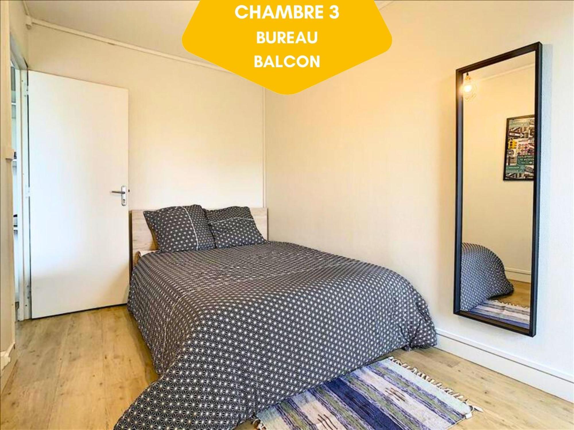 Ideal Groupe - Grands Espaces - 4 Chambres - Parking Gratuit - Proche Centre, Gare & Transports - Wifi - Offre Special De Reduction Jusqu'A -50 Le Mans Eksteriør bilde
